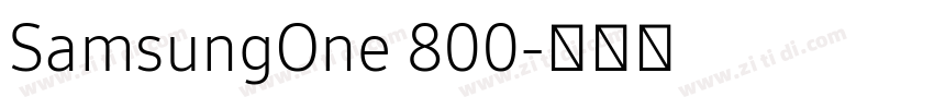 SamsungOne 800字体转换